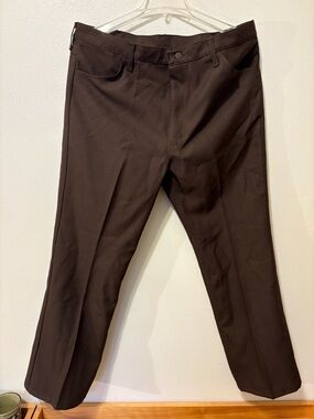 Wrangler Men's Straight Dress Pants - Dark Brown